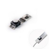 Clip-Verbinder mit Kabel (max. 5A) für 2-pol. IP20 Flexstripes mit Breite 12mm, Pitch-Abstand >12mm