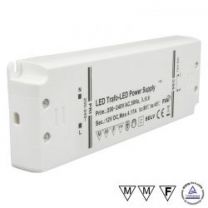 LED Trafo 12V/DC, 0-50W, ultraflach