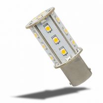 LED BAY15d Leuchtmittel, 10-30V/DC,  18SMD, 2,4 Watt, warmweiss