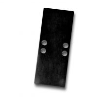 Endkappe EC66 Aluminium schwarz für Profil  2SIDE, 2 STK, inkl. Schrauben