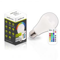 LED E27 RGB-Warmweiss LED Lampe, 10W Warmweiss und Farbwechsel, inklusive Fernbedienung